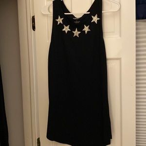 Black sleeveless top